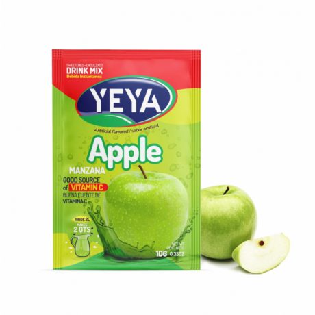 Refresco instantáneo -con azúcar- sabor a manzana Yeya (10 g)