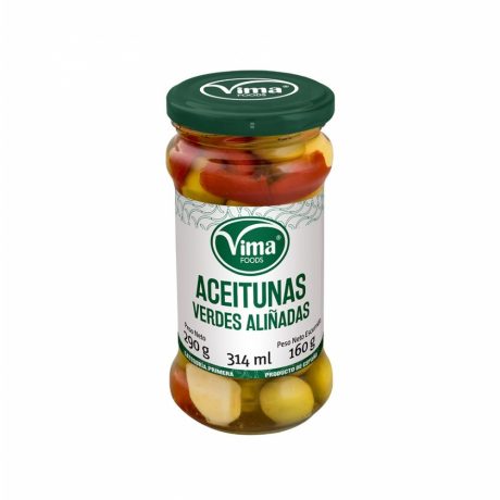 Aceitunas verdes aliñadas Vima Foods (290 g / 10.22 oz)