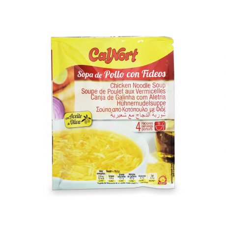 Sopa de pollo con fideos y aceite de oliva Calnort (66 g / 2.33 oz)